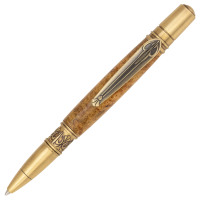 Norwester art nouveau ballpoint pen kit by Beaufort antique brass