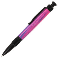 Notus click ballpoint pen kit by Beaufort black chrome