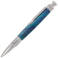 Notus click ballpoint pen kit by Beaufort chrome