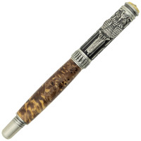 Owl rollerball pen kit antique pewter by Woodturningz