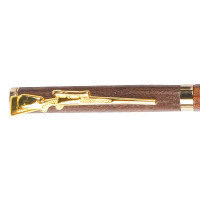 Slimline pen clips rifle gold - 5 pack
