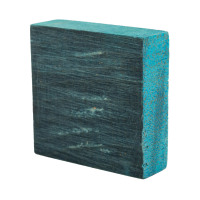 Stabilized curly maple ring blanks - brilliant blue