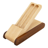 Double two-tone wooden pen box