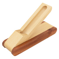 Single two-tone wooden pen box