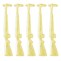 Slimline pen clips rifle gold - 5 pack