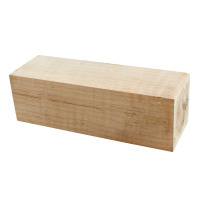 Stabilized curly maple project BLOCK 2 x 2 x 6 natural - product of Canada