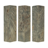 3-pack Stabilized maple burl pen blank shorts black - product of Canada