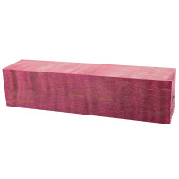 Stabilized curly maple project block 1-1/2 square x 6 red wine- product of Canada