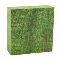 Stabilized Maple Burl ring blank lime green – product of Canada