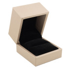 Brushed satin light gold ring box FINAL SALE