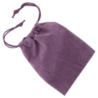 5-pack bottle stopper velveteen pouch purple
