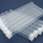 10-pack clear plastic pen tubes small